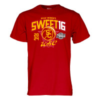 USC Trojans Unisex Cardinal Women's Basketball 2024 Sweet 16 T-Shirt